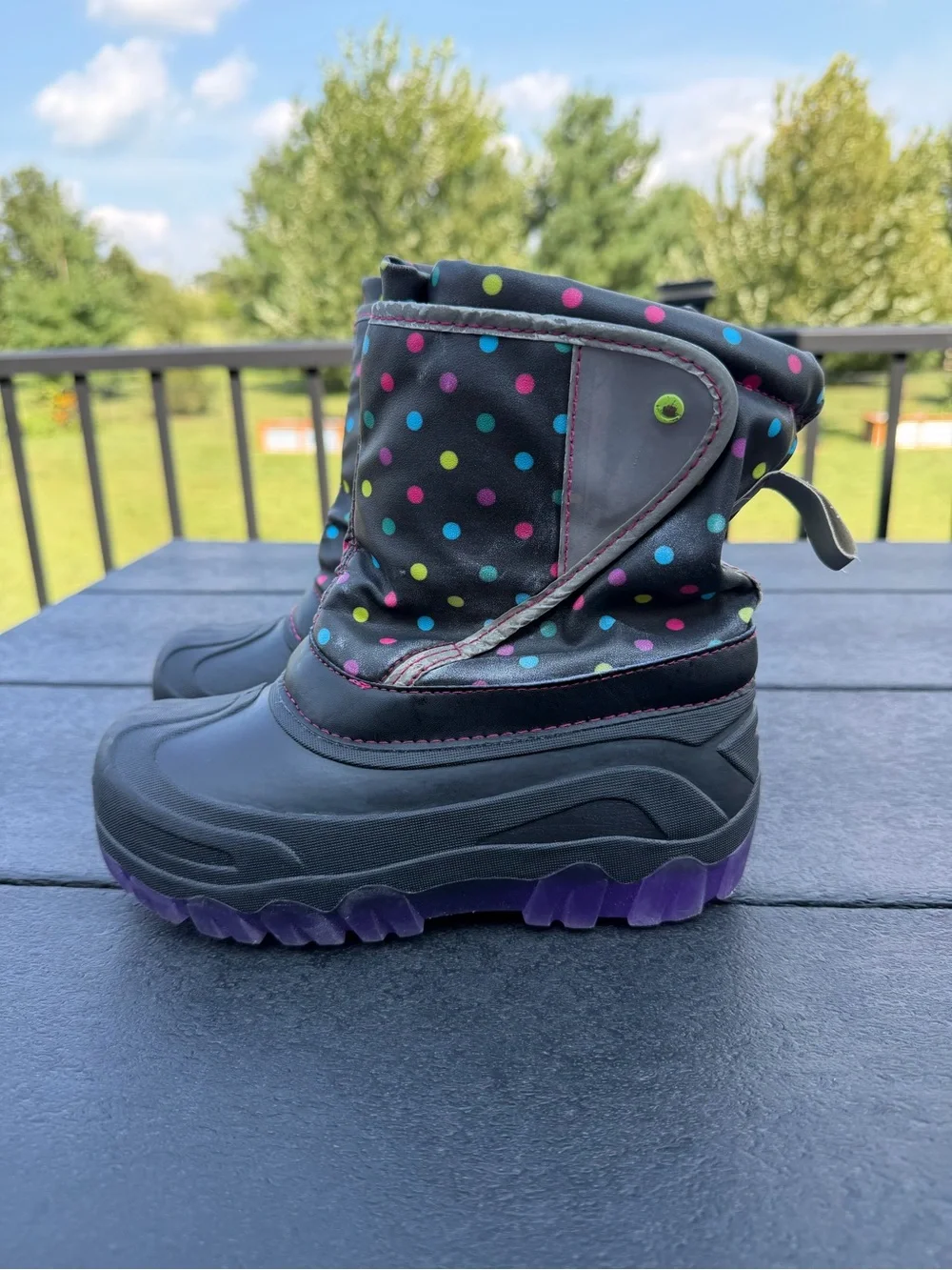 Kids Waterproof Winter Snow Boots | Size 3 | Insulated